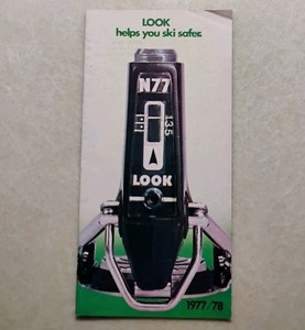 LOOK 1977-78 Ski Binding Catalog N77 N57 LK5 GT Vtg Collectable