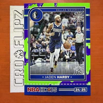 2024-25 Hoops Haunted Hoops Slime #163 Jaden Hardy - Dallas