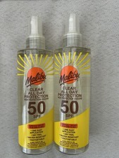 Malibu Clear All Day Protection SPF50 Spray Very High Sun Protection 2 x 250ml 27.00 per litre