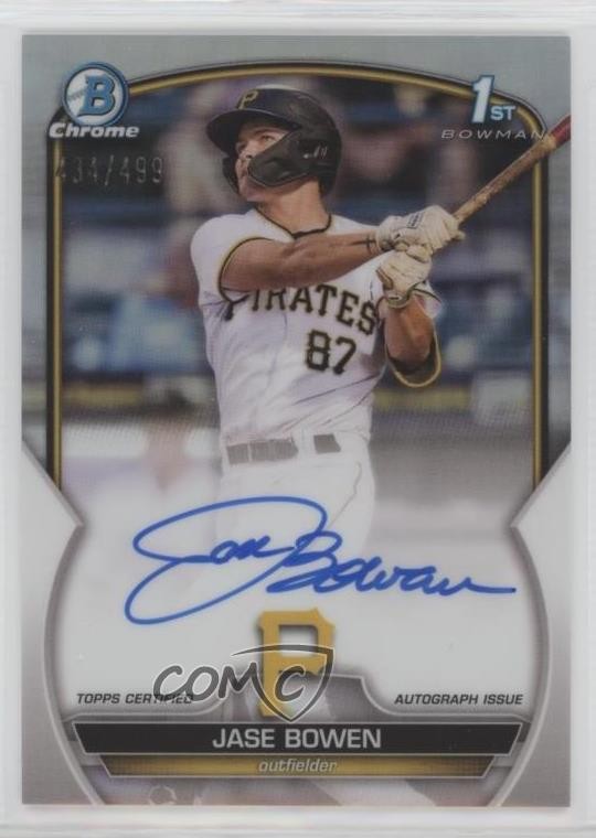 2023 Bowman Chrome Prospect Auto Refractor 434/499 Jase Bowen #CPA-JBN Auto 7k6
