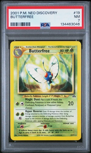 Butterfree (Unlimited) graded PSA 7 for sale on eBay