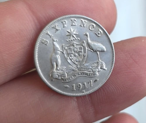 1917 Australia Sixpence — photo from the most recent tracked eBay sale
