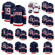 Custom Men's Navy 2025 4 Nations Stitched Hockey Jersey Sz S-6XL