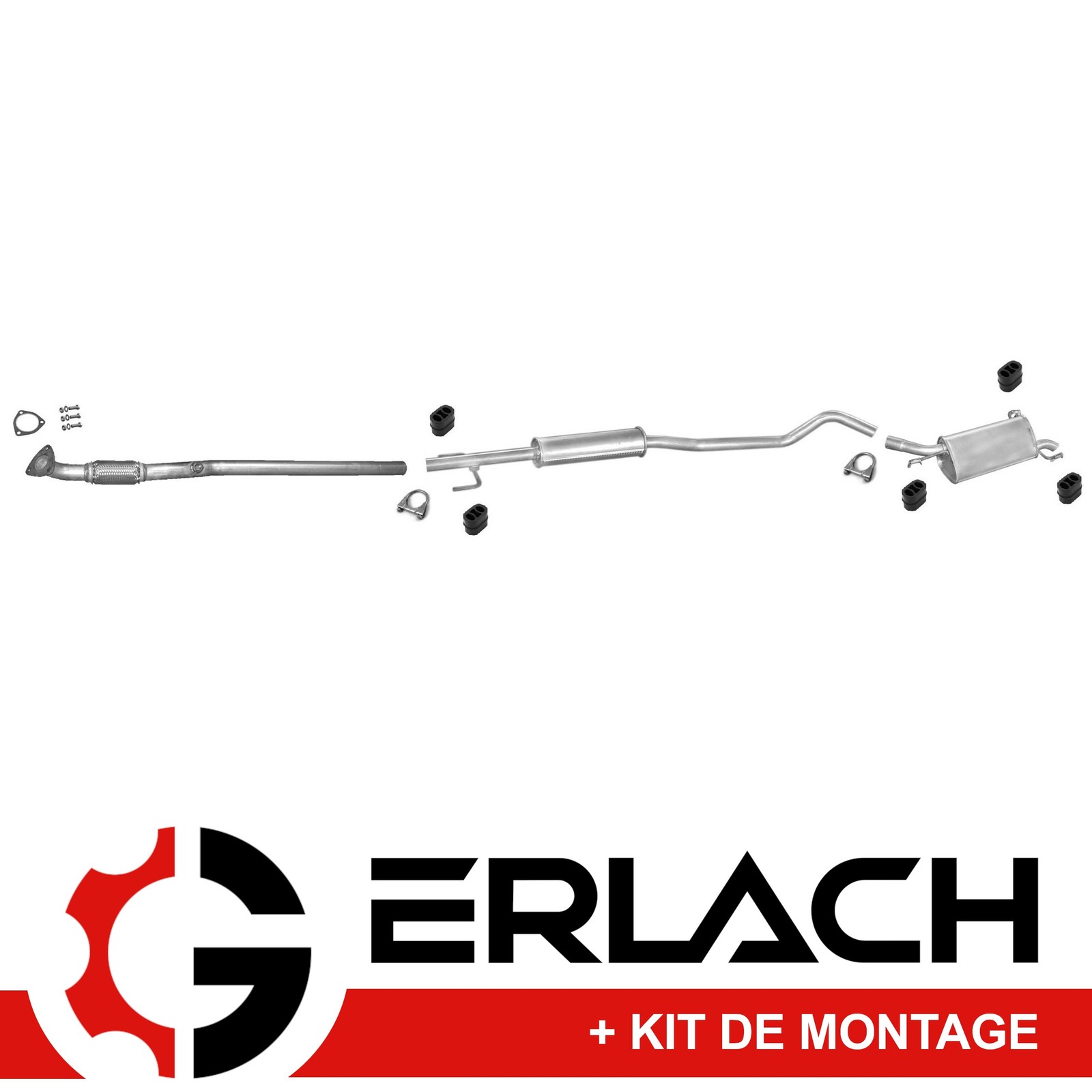 Silencieux échappement Opel Corsa C 1.2 1.4 pour réparation de ligne et trajets urbains