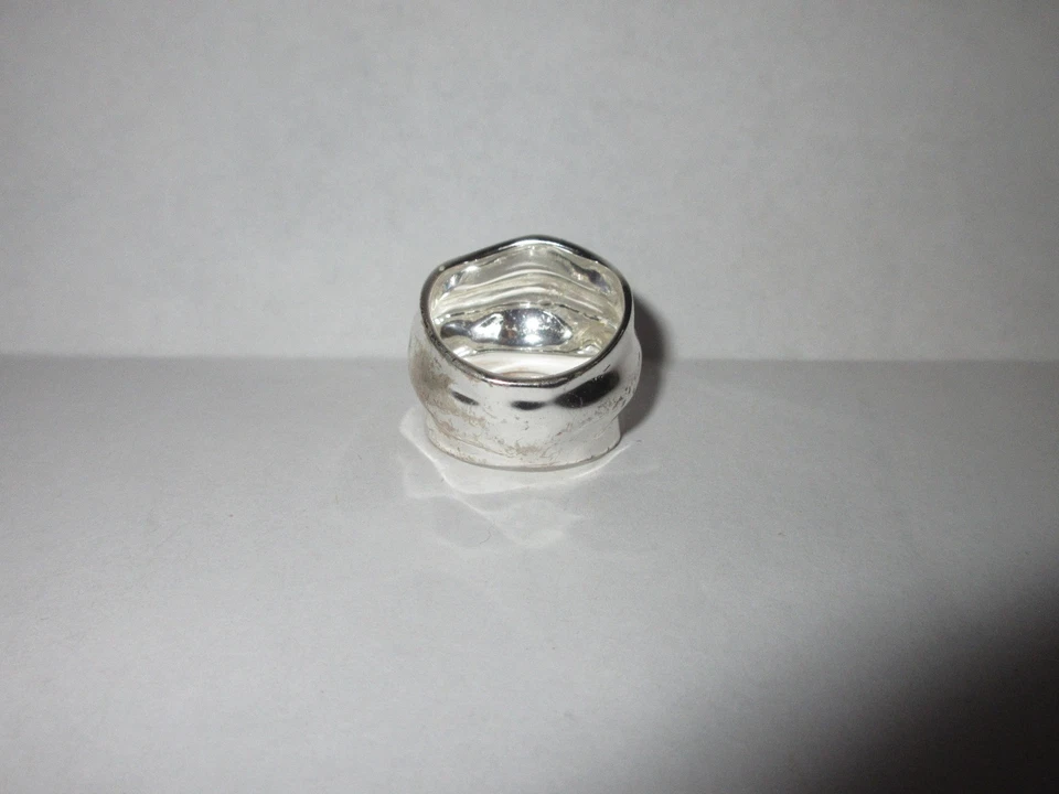 Anillo de bronce Robert Lee Morris banda curvas anillo talla 6,5 Foto 3 de 4