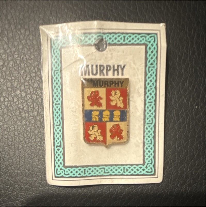 Pin Murphy Coat of Arms Family Crest Irish Heritage Collectible 1994