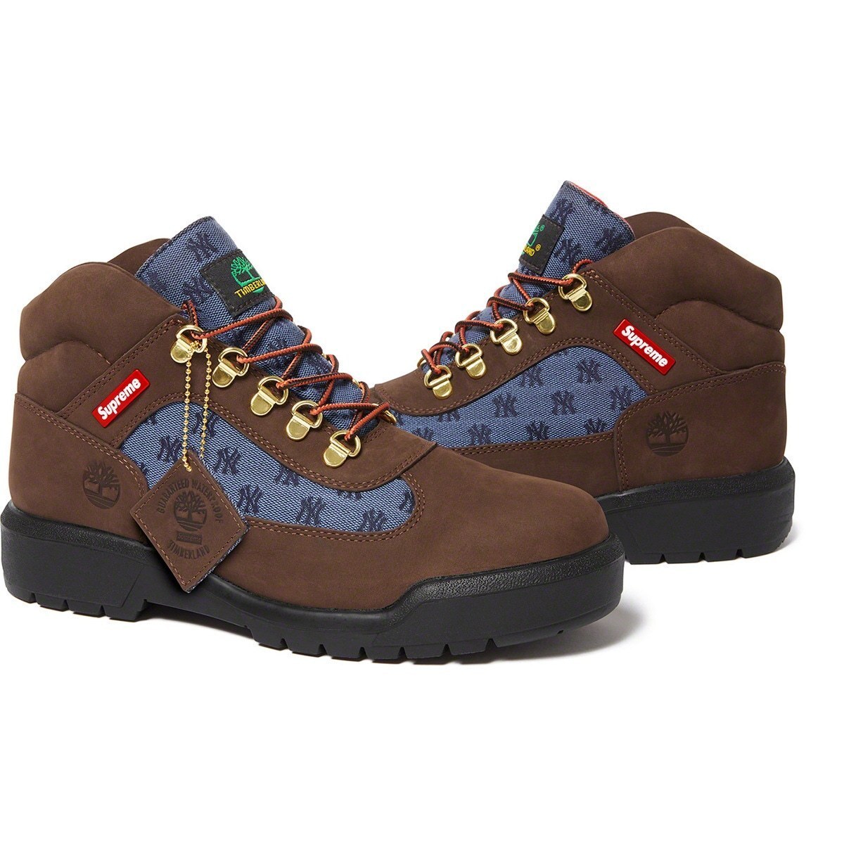 Supreme x Timberland Field Boot Brown New York Yankees Supreme x Timberland Field Boot Brown New York Yankees