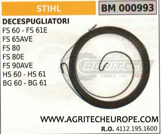 41121951600 STIHL HS60 HS61 STARTER PLATE CUTTER STARTER SPRING