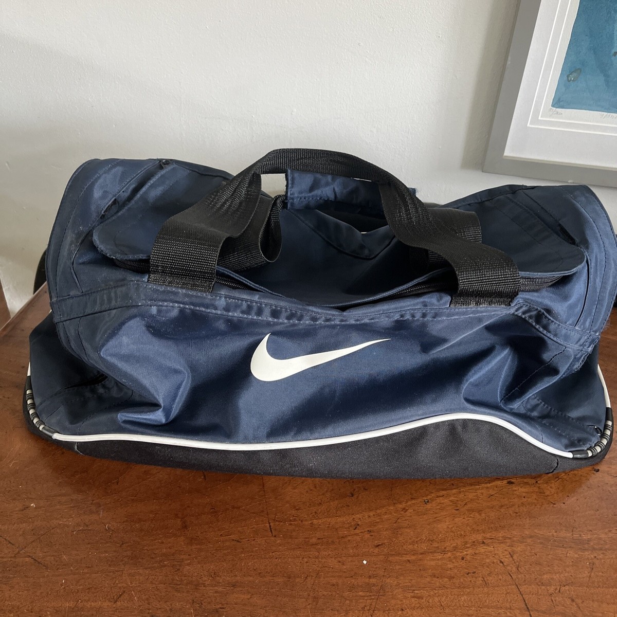 nike navy duffle bag