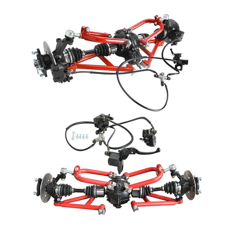 Go kart ATV Front+Rear Drive 4 Wheel Half Shaft CV Axle Swing Arm