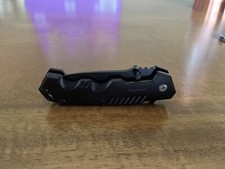 Tactical Pocket Knife Spring Assisted black 
