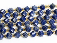 8MM Genuine Natural Blue Lapis Lazuli Beads Grade AA Faceted Cube Loose Beads
