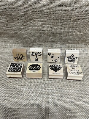 Stampin  Up! Holiday Happiness Stamp Set - Two Step - Christmas, Ornament, Star