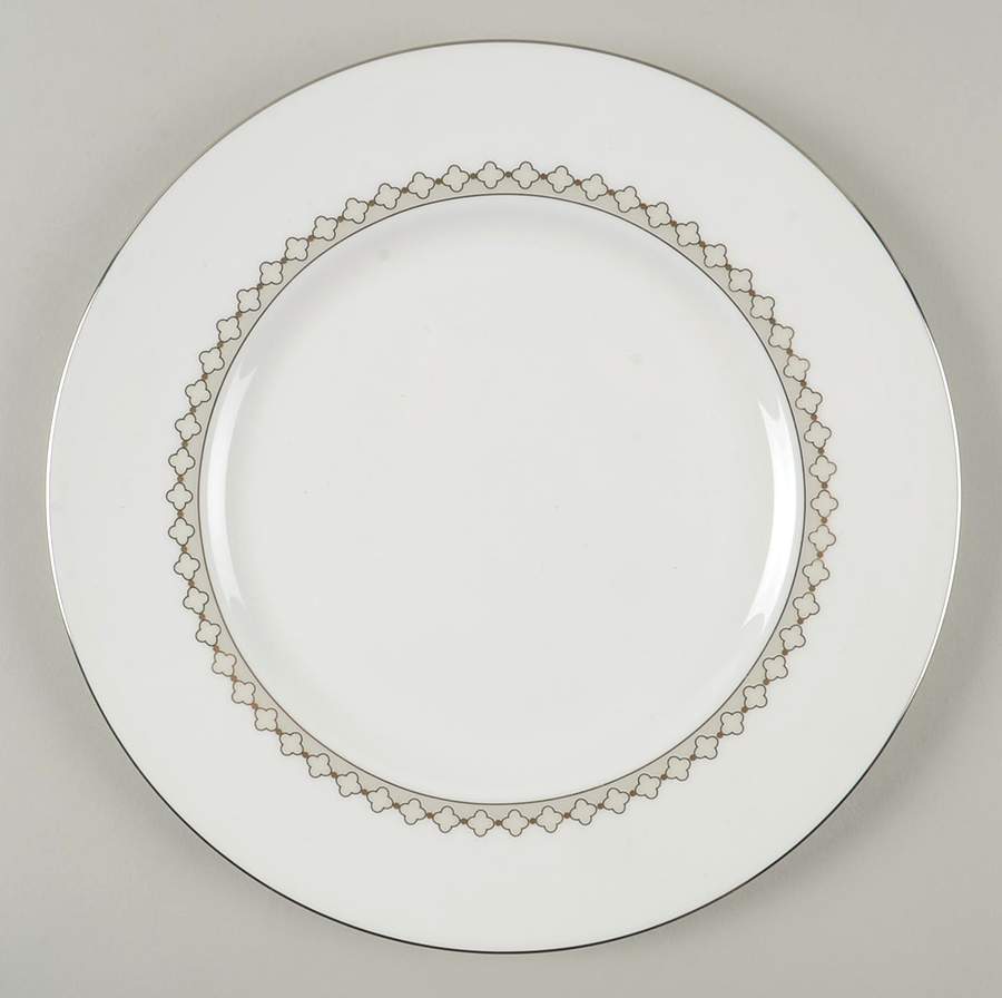 Lenox Quatrefoil Accent Luncheon Plate Elegant Design 9543698