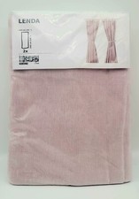 IKEA LENDA Curtains with Tie Backs, Light Pink, 55X98 One Pair 104.444.74