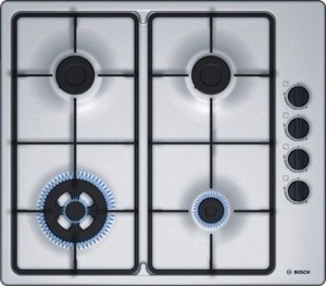 Bosch Pbh6b5b60 4 Burner Manual Ignition Gas Hob Stainless Steel