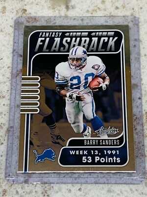 2020 Panini Absolute Fantasy Flashback FF-BS BARRY SANDES Lions PWE
