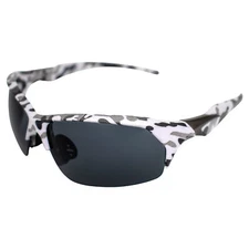 AlterImage Pursuit Wraparound Sports & Riding Sunglasses White Camo w/Smoke Lens