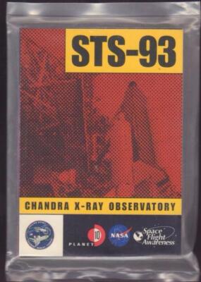 10 LOT 3 1/2 X 2 1/2'' STS-93 NASA MISSION CARDS SPACE SHUTTLE SEALED IN PLASTIC