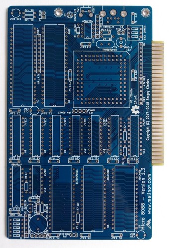 Micro PC XT 8088 SBC PCB