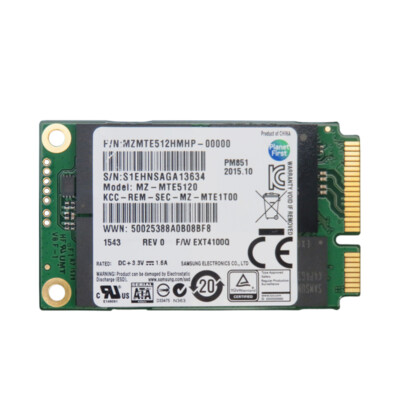 512GB Samsung SSD PM851 MZ-MTE5120 mSATA For Samsung Dell HP