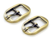 4pcs 1/2" 5/8" Belt Buckle Single Prong Oval Center Bar Buckles for Belt Purs...