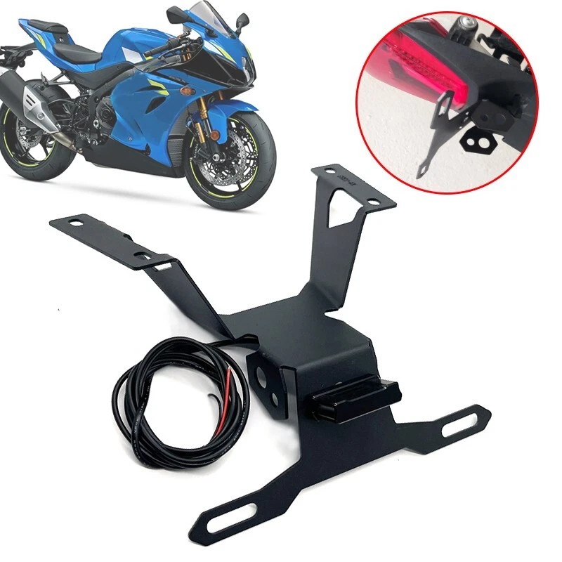 Soporte de placa de licencia de motocicleta para Suzuki GSXR1000/R 2017-2024 Foto 2 de 4