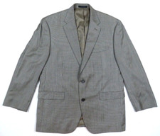 Lauren Ralph Lauren Silk Wool Check 2 Button Blazer Sport Coat Jacket 42 R