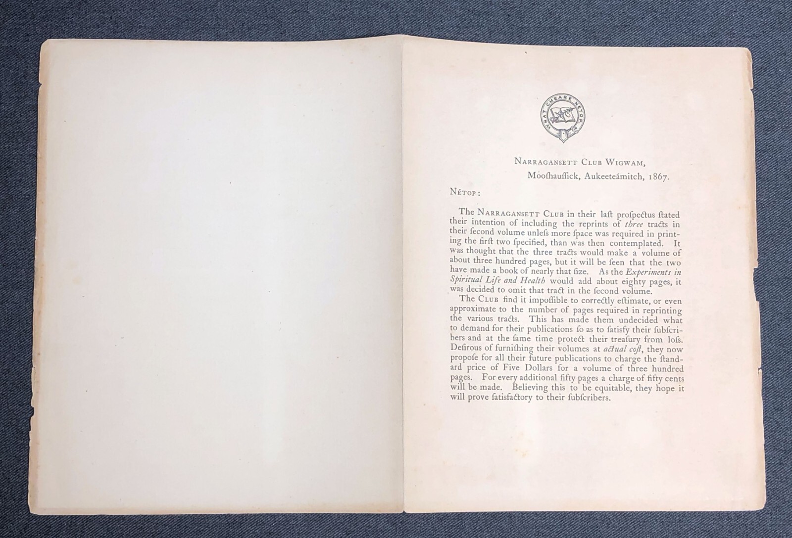 Narragansett Club Wigwam 1867 George Paine Providence RI Antique ...