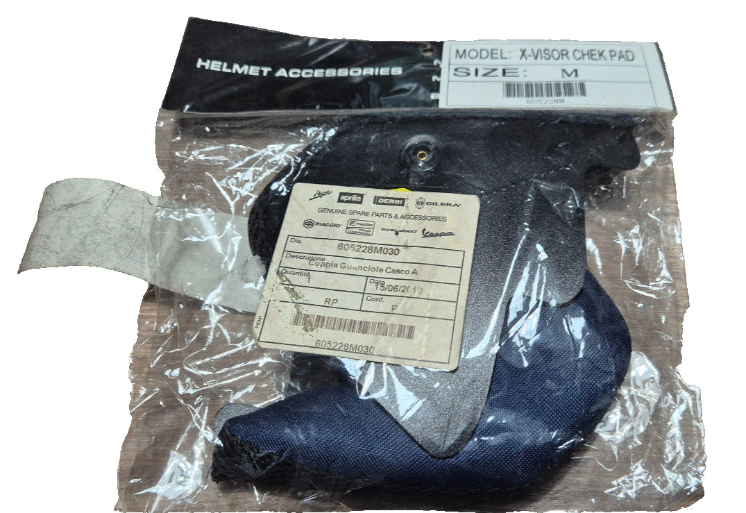 COPPIA GUANCIOLE CASCO AWATECH X-VISOR (M) PIAGGIO -- 605228M030