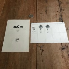 papier ancien horloger bijoutier N25 mouvement de montre recta