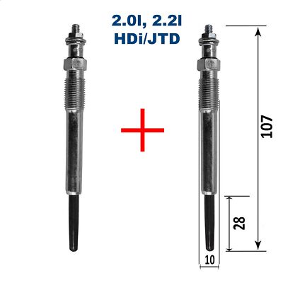 Zündkerzen 2,0l HDI JTD 85 90 95 100 110ch 2,2 JTD HDI 135