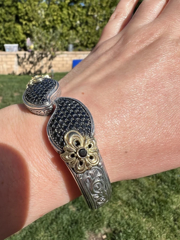 Novo $ 8 350.  Pulseira de prata Konstantino Arsinoe ouro 18K, diamante 2,74 quilates - Imagem 3 de 4