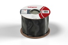 100m Coax Cable RG59BU 0.58 Labgear Bare Copper Black Aluminum Foil Screening