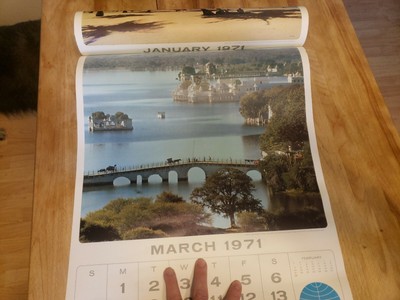 Pan Am Airlines Vintage Large Format Calendar 1971 | eBay
