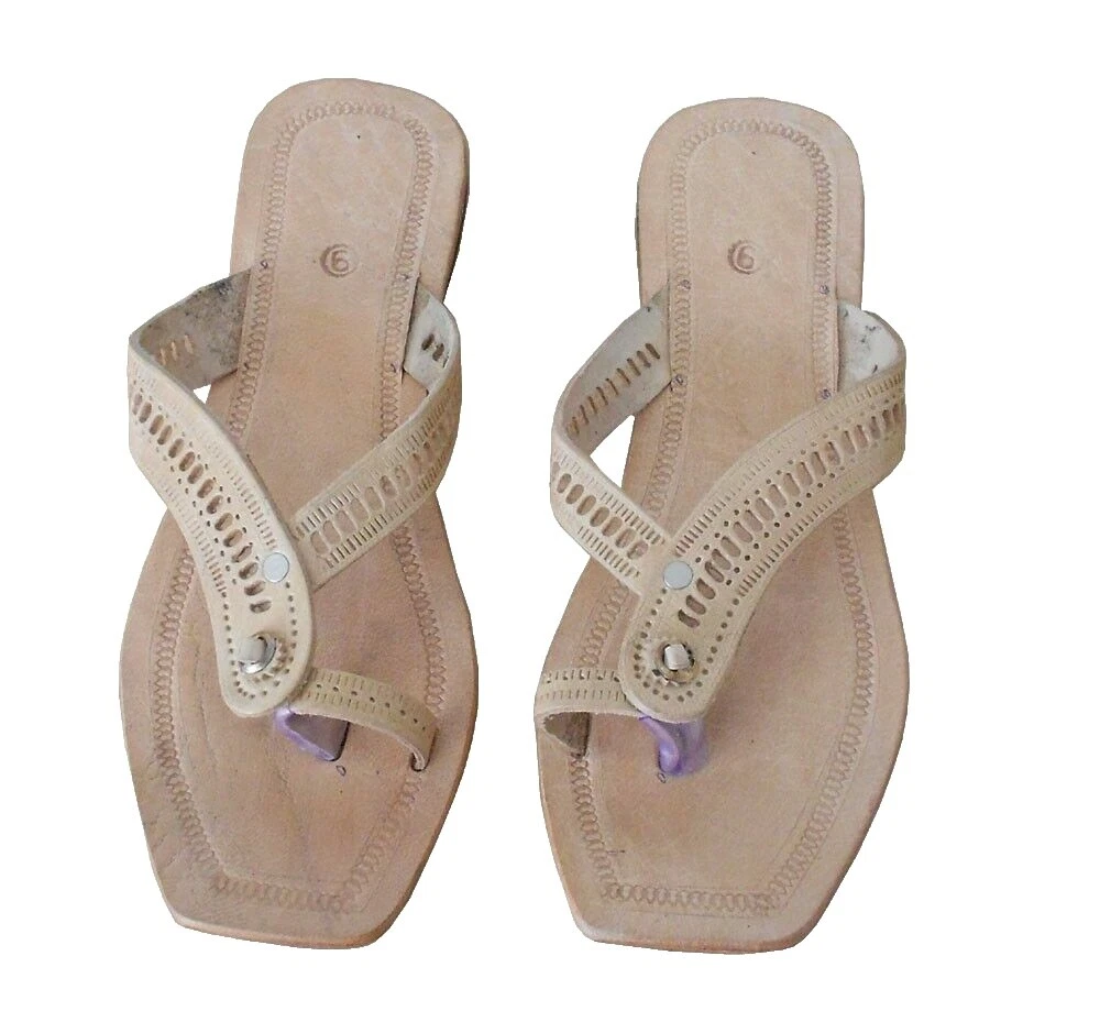 Zapatillas para mujer Handmade con Zapato de cuero superior 7.5 EE. UU.