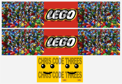 Code 3 LEGO City 3221 LKW Anhänger Ersatz Aufkleber - Legosteine Lackierung