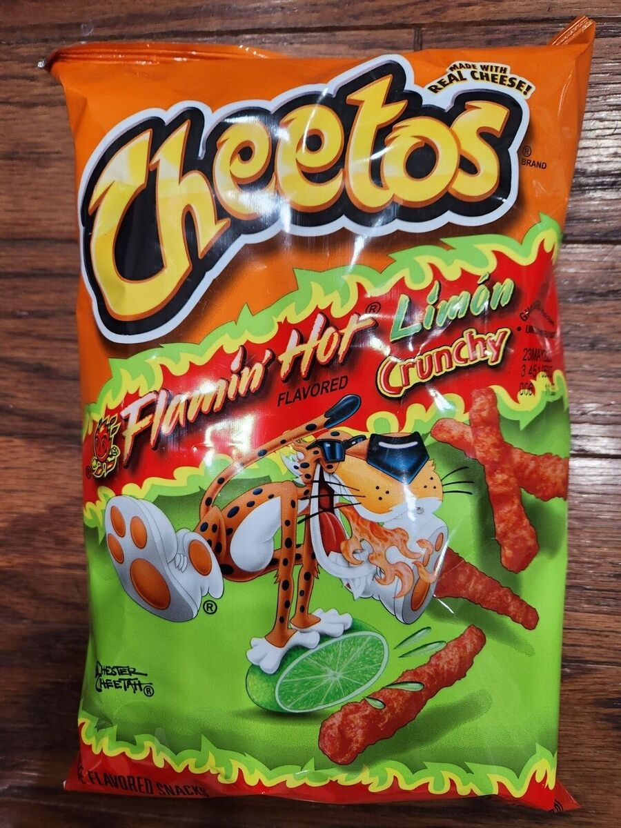 Cheetos Crunchy Flamin Hot Limon Cheese Snacks, 8.5 oz