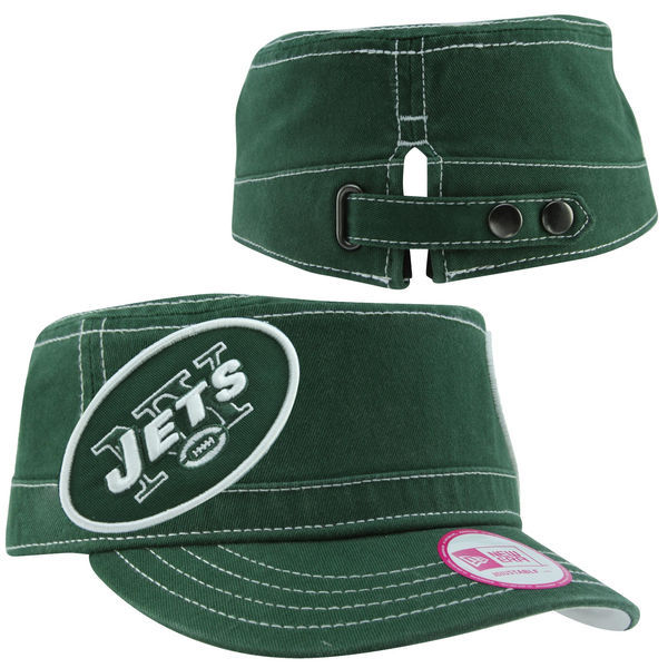 New NFL New Era New York Jets Women's Chic Cadet Military Hat eBay