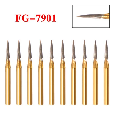 YABANGBANG Dental Tungsten Carbide Burs Trimming & Finishing & Polishing Flame FG 7901