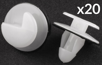 PARLEX 20x Yellow Door Card Trim Clips For Renault Trafic MK2 – 7701050734 Replacement-647039