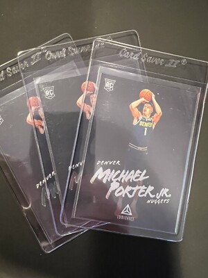 2018-19 Panini Chronicles Luminance #158 Michael Porter Jr. RC Lot (3) Nuggets