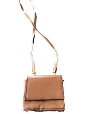 Original Prym Brown Leather Foldover lipstick Mirror Wallet Key Envelope Wallet 