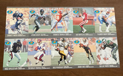 1991 Fleer Ultra Football Ultra Performances Inserts Complete Set #1-10 HOF