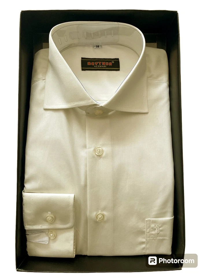 Herren-Oberhemd, Haifischkragen, Comfort Fit, in Farbton Champagner, Gr. 38 - 46 - Bild 2 von 4