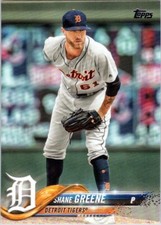 2018 Topps Update #US294 Shane Greene Detroit Tigers