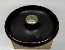 Vintage Antique PARSONS Wooden Nut Cracker Nut Bowl Early 1900s Chicago ILL USA
