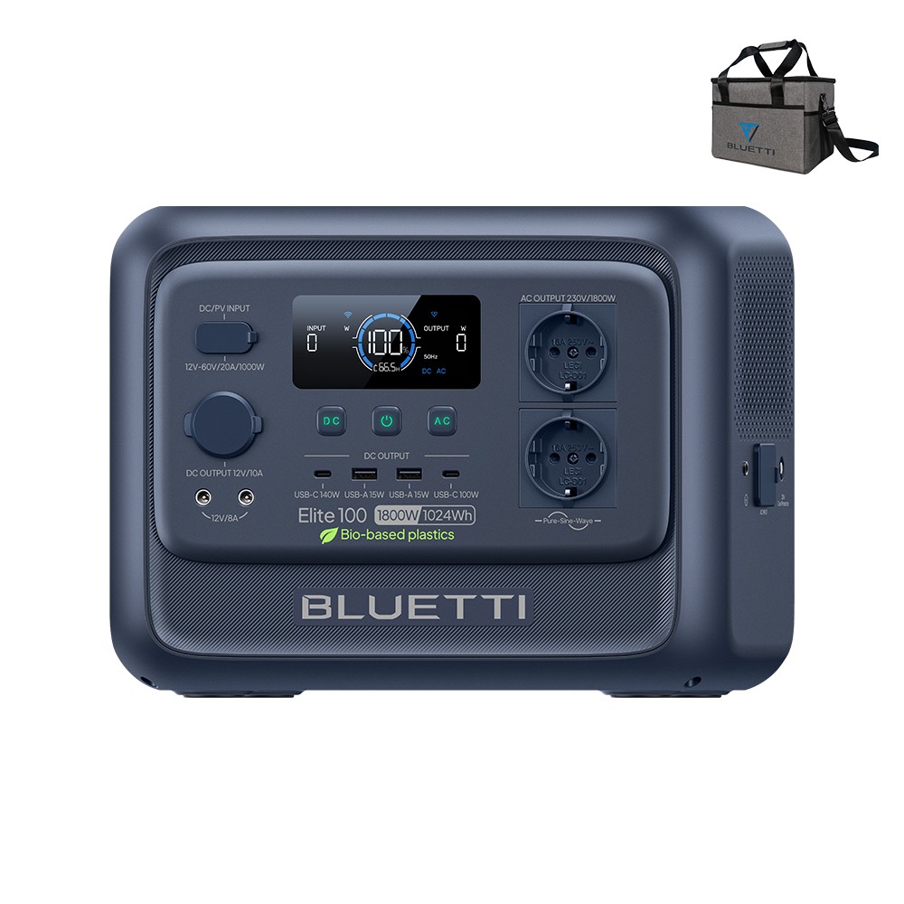BLUETTI Elite 100 V2 1800W 1024Wh Power Station Portatile per Camper, Domestico