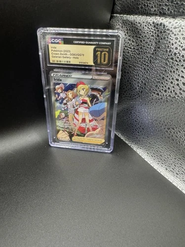 Pokemon Card - Irida GG63 *cgc Pristine 10* Crown Zenith Galarian Gallery