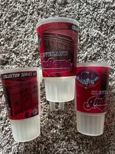 Lot of 3 Cleveland Indians Stadium Cups WITH HANDLES MLB BASEBALL Jacobs Field